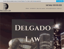 Tablet Screenshot of delgadoatlaw.com